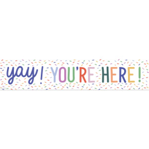 Color Crush Yay! You're Here! Banner