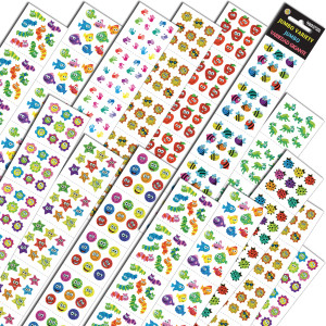 Jumbo Variety Assortment Sticker, Pack of 980