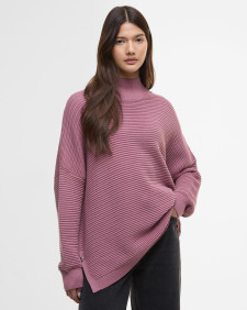 Kaia Funnel-Neck Jumper Raspberry