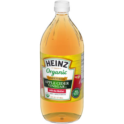 Heinz Organic Unfiltered Apple Cider Vinegar with the Mother, 32 fl oz Bottle