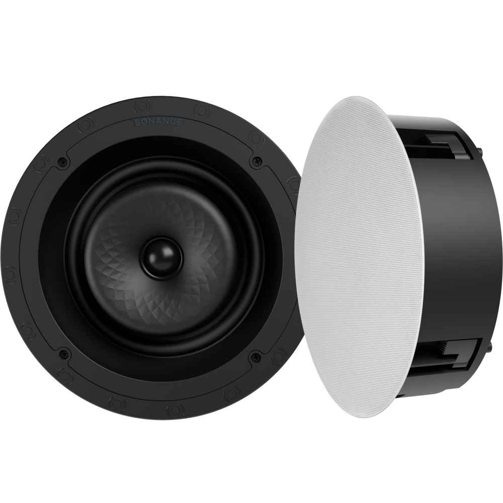 VX80R 8" ROUND IN-CEILING SPEAKER W/ WHITE MICRO TRIM GRILLE (1 PAIR)