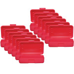 Romanoff Pencil Box, Red, Pack of 12 ROM60202-12