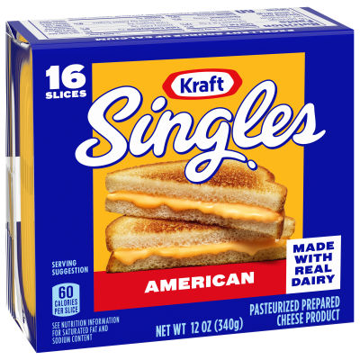 Kraft Singles American Cheese Slices 12 oz Package (16 Slices)