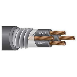 SERVICECPE®, Single Conductor, Cable, 600 V, 1/0 AWG, 3 Conductor, Copper, 1000 ft. L