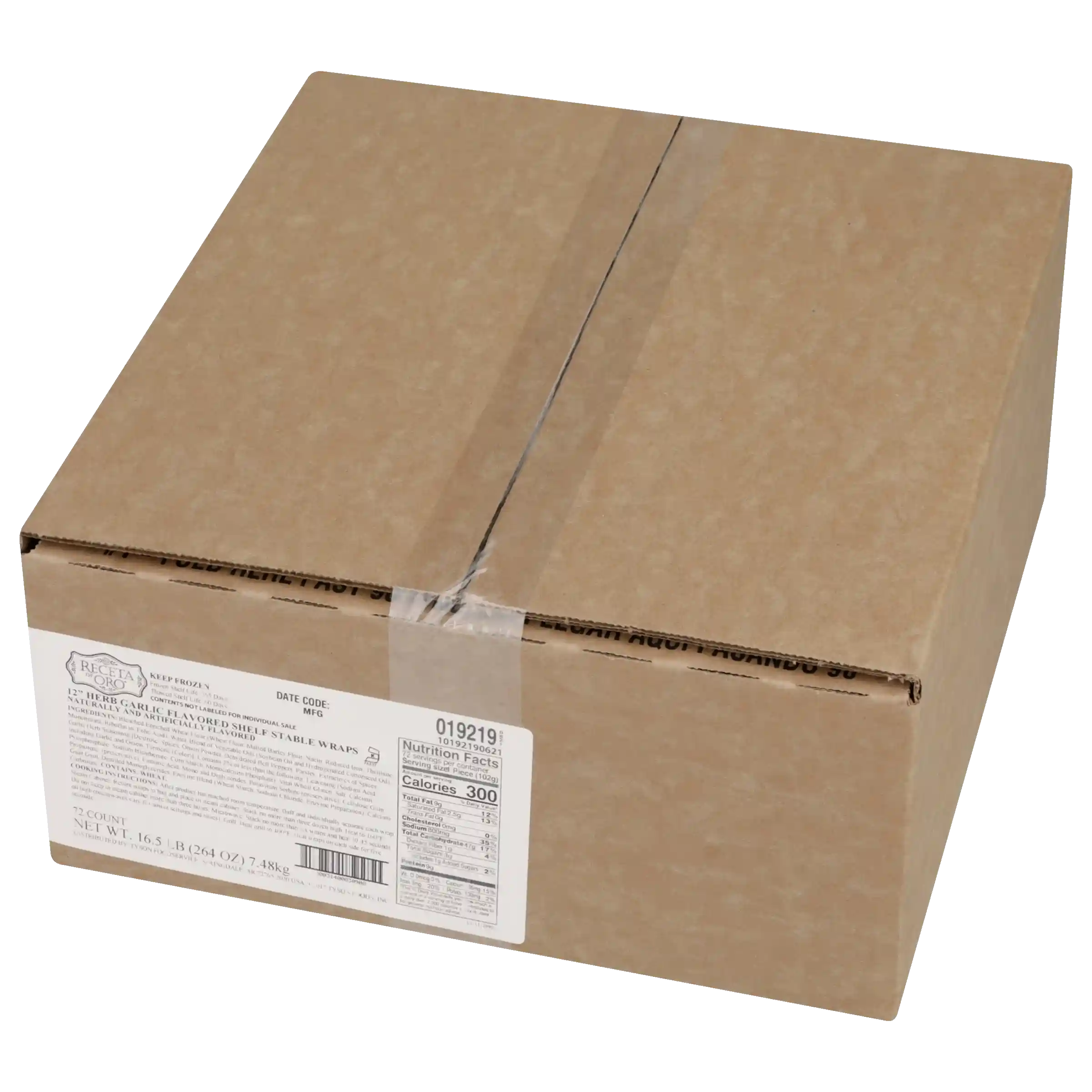 Mexican Original® 12-inch Garlic Herb-Flavored Shelf Stable Wraps_image_5