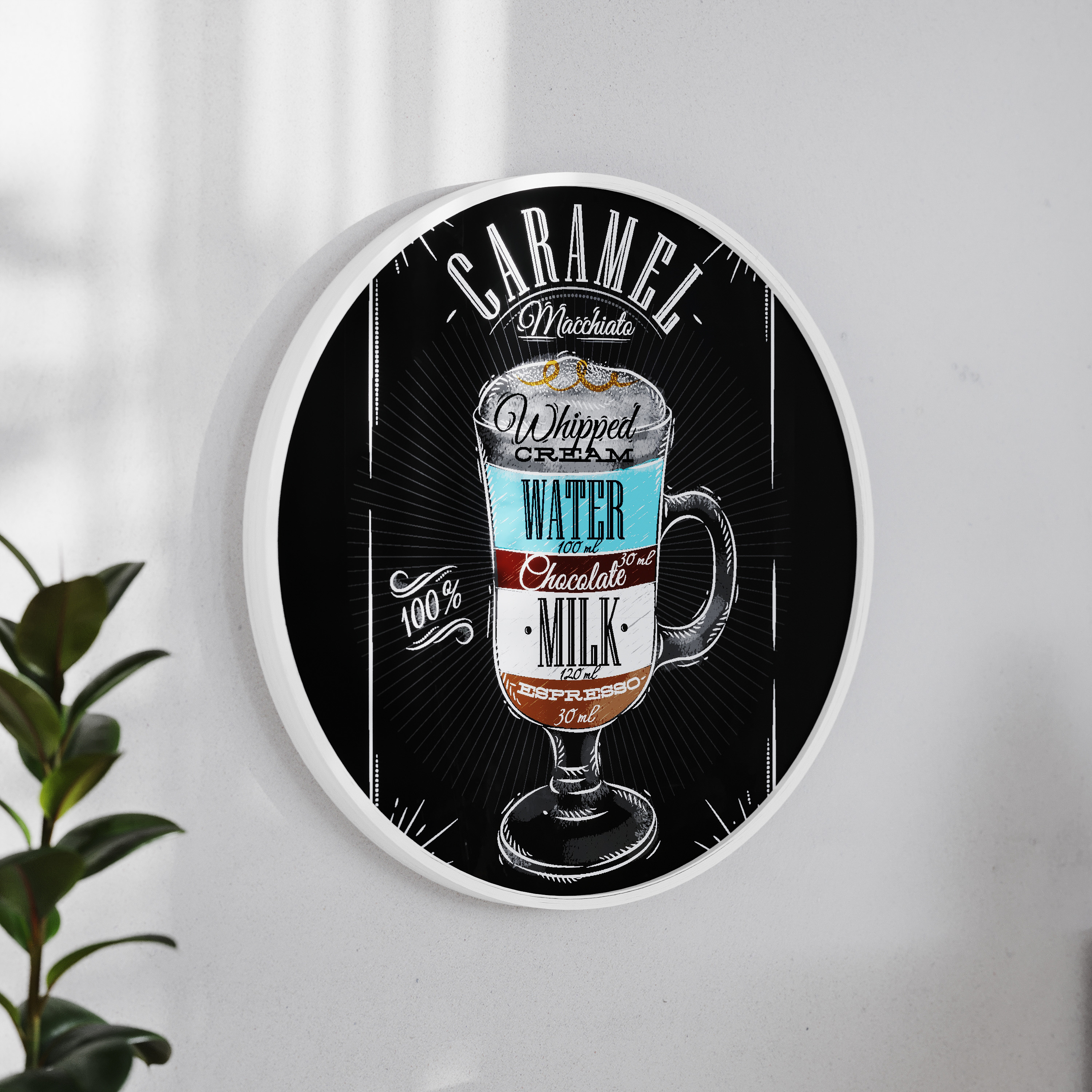 Canterbury 18" Round Wall Mounted Magnetic Chalkboard for Home or Business wi... - Picture 19 of 25