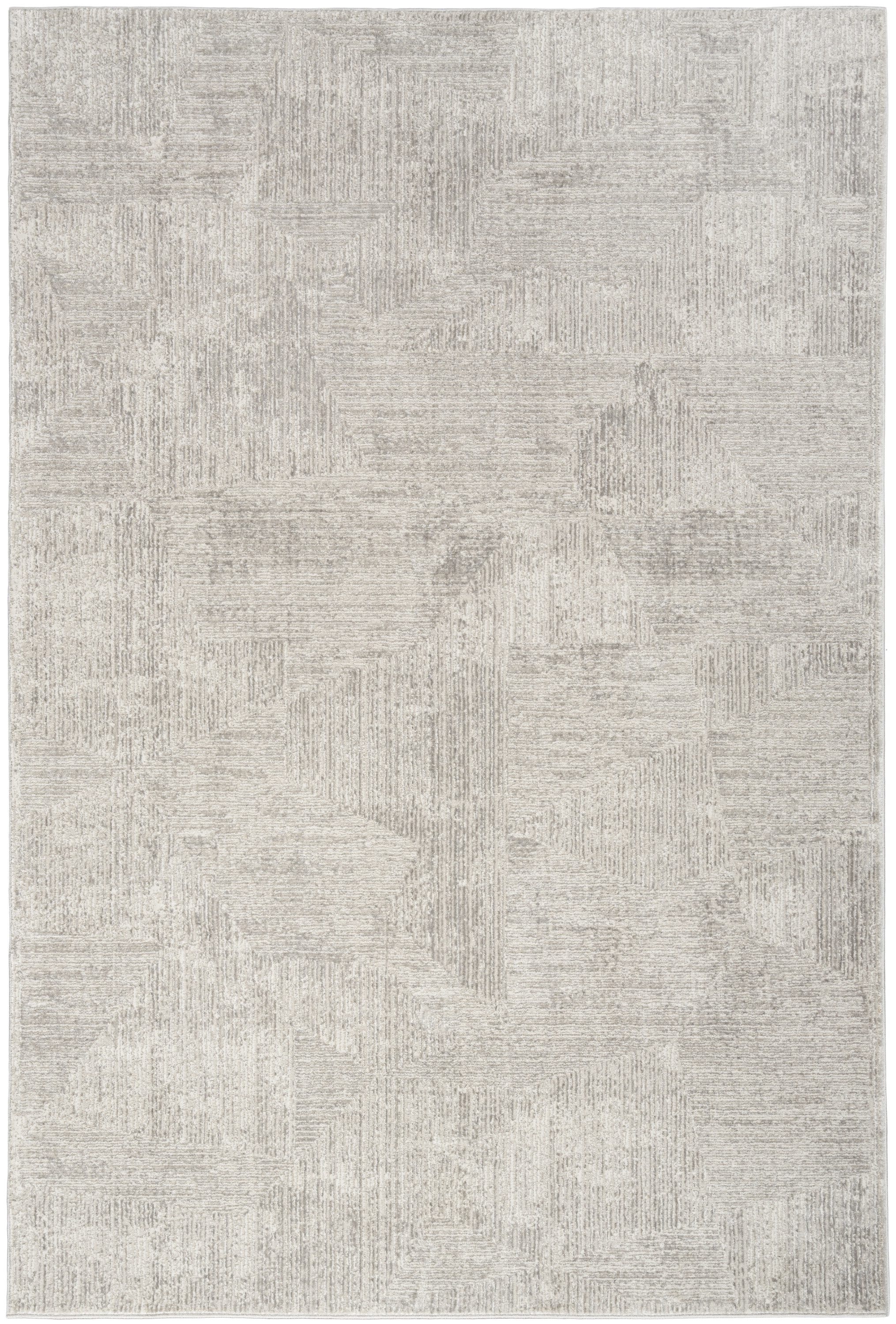 Calvin Klein CK024 Irradiant 5'3" x 7'3" Silver Modern Indoor Rug