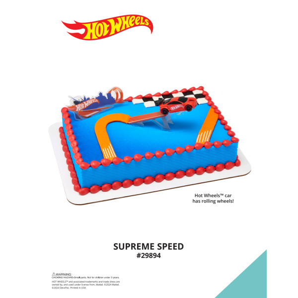 Hot Wheels™ Supreme Speed The Magic of Cakes® Icing Only Page