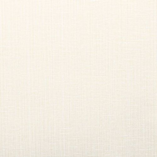 Cream-colored woven linen fabric (wallpaper or upholstery) occupying the frame, showing fine crosshatch texture; lying flat and evenly lit, serving as a neutral background with soft, warm lighting.