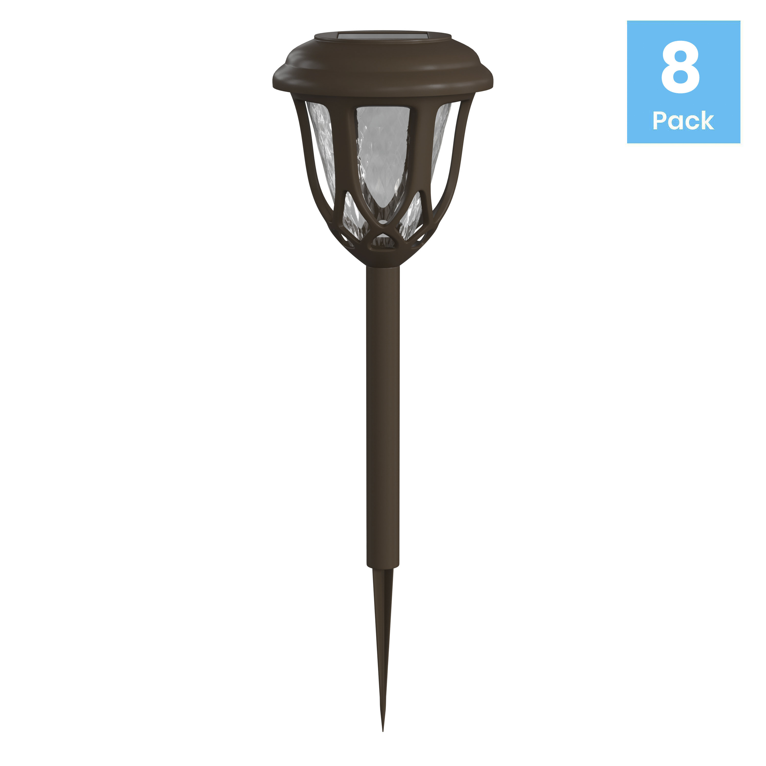 Carney Set of 8 Black Flared Solar LED Lights, Decorative Solar Powered Lands... - Picture 7 of 20