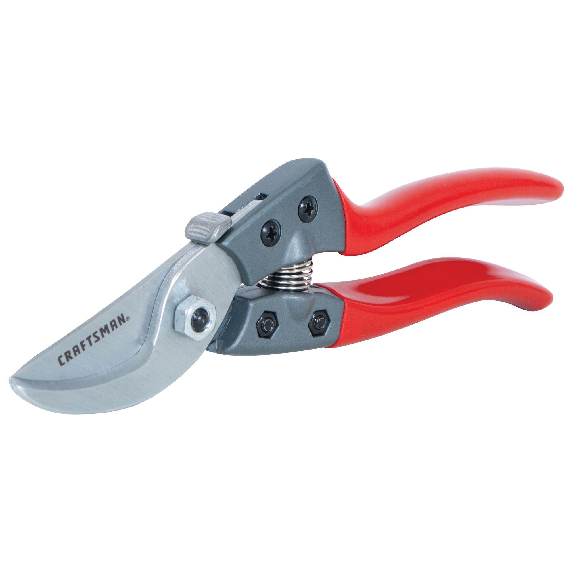 Right profile of aluminum bypass hand pruner.