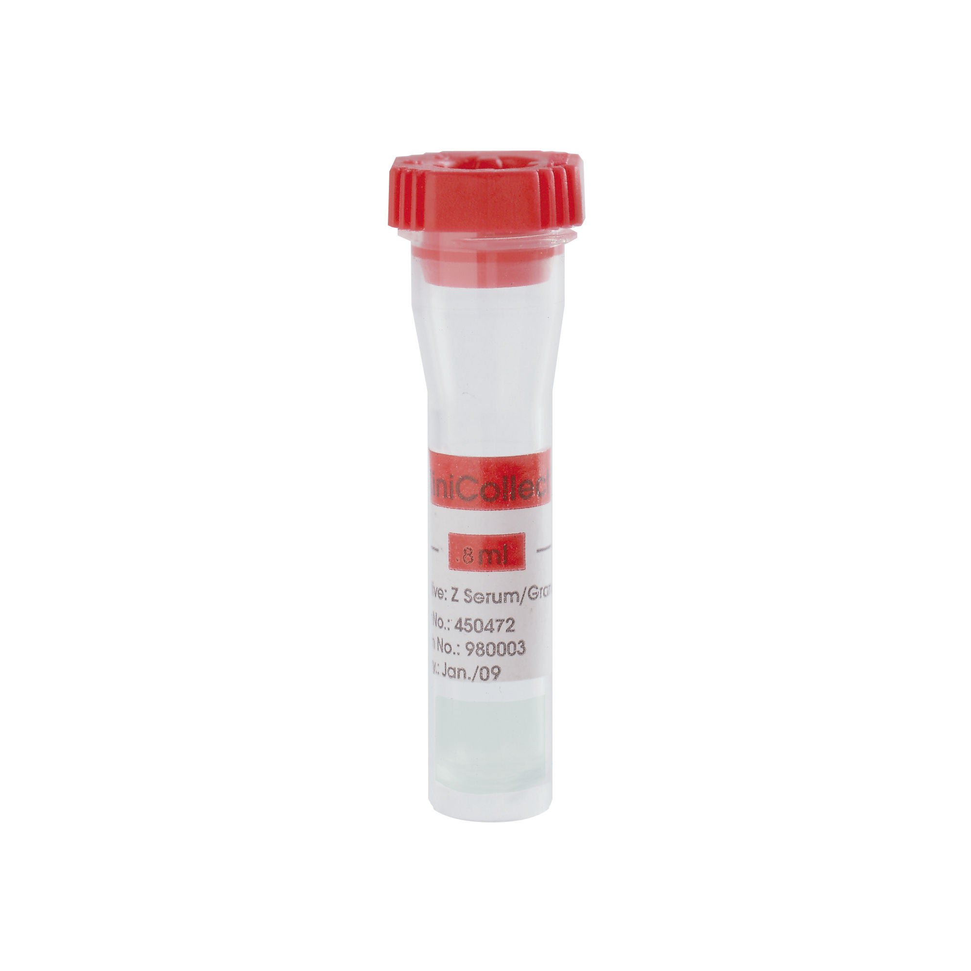 MiniCollect® Capillary Blood Collection Tube, 800 µL, 11 x 40 mm