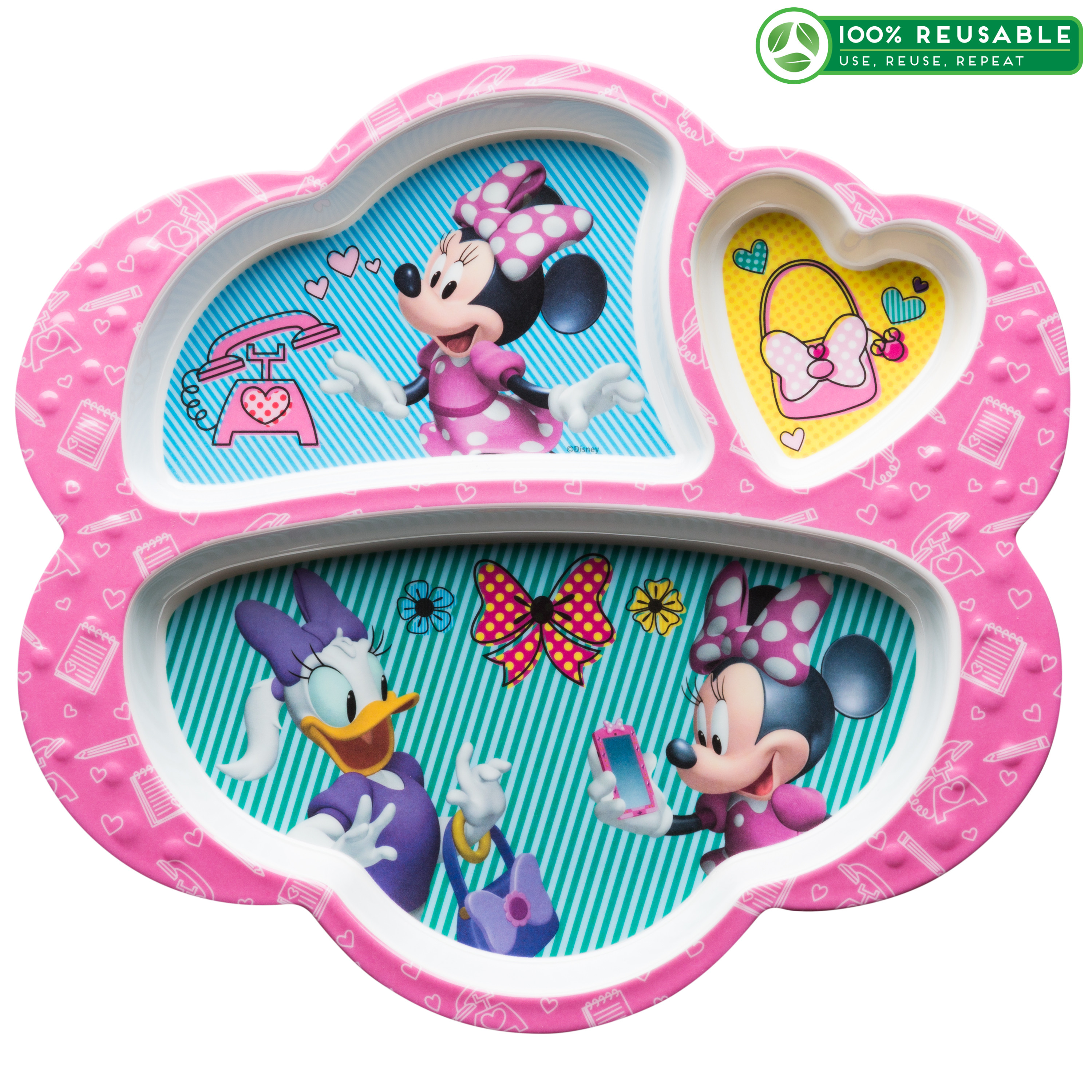 Disney Kid’s Divided Plate, Minnie Mouse slideshow image 1 Disney Kid’s Divided Plate, Minnie Mouse slideshow image 1