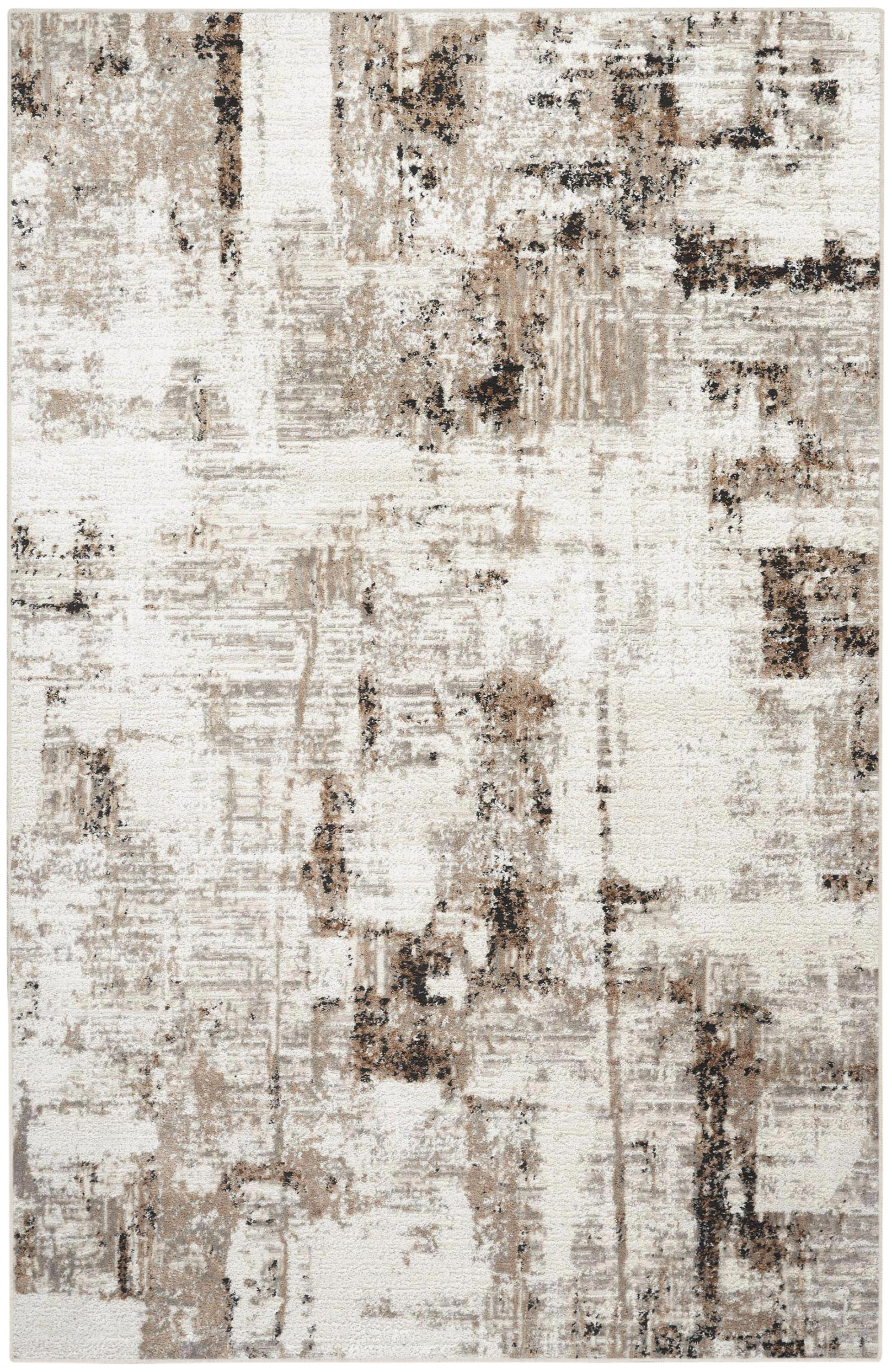 Calvin Klein CK029 Captivating 3'2" x 5' Cream Beige Modern Indoor Rug
