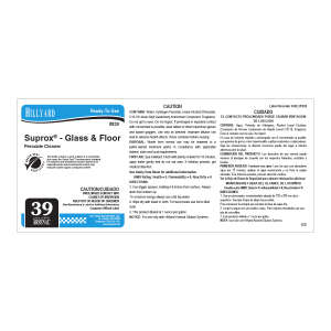 Label RTU Ars 1 839 Suprox Glass Flr Clr