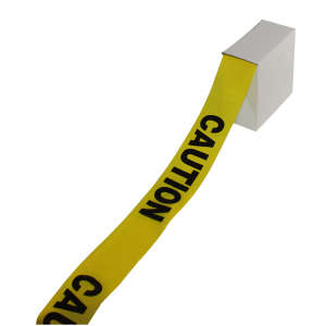 Impact, Barrier Tape, CAUTION, 1000 ft Length, Black/Yellow