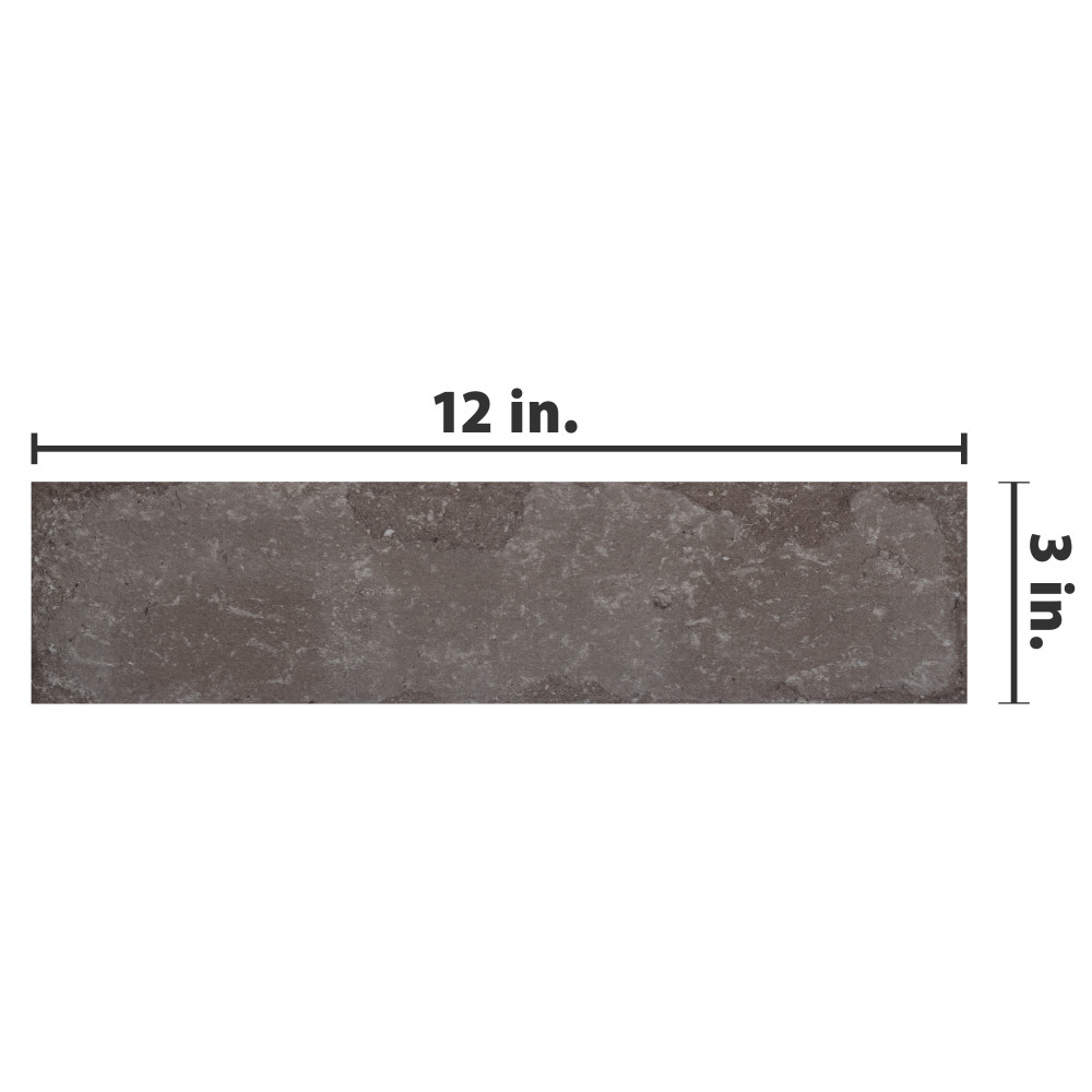 Brickyard Olive 3 in. x 11-3/4 in. Porcelain Floor and Wall Tile