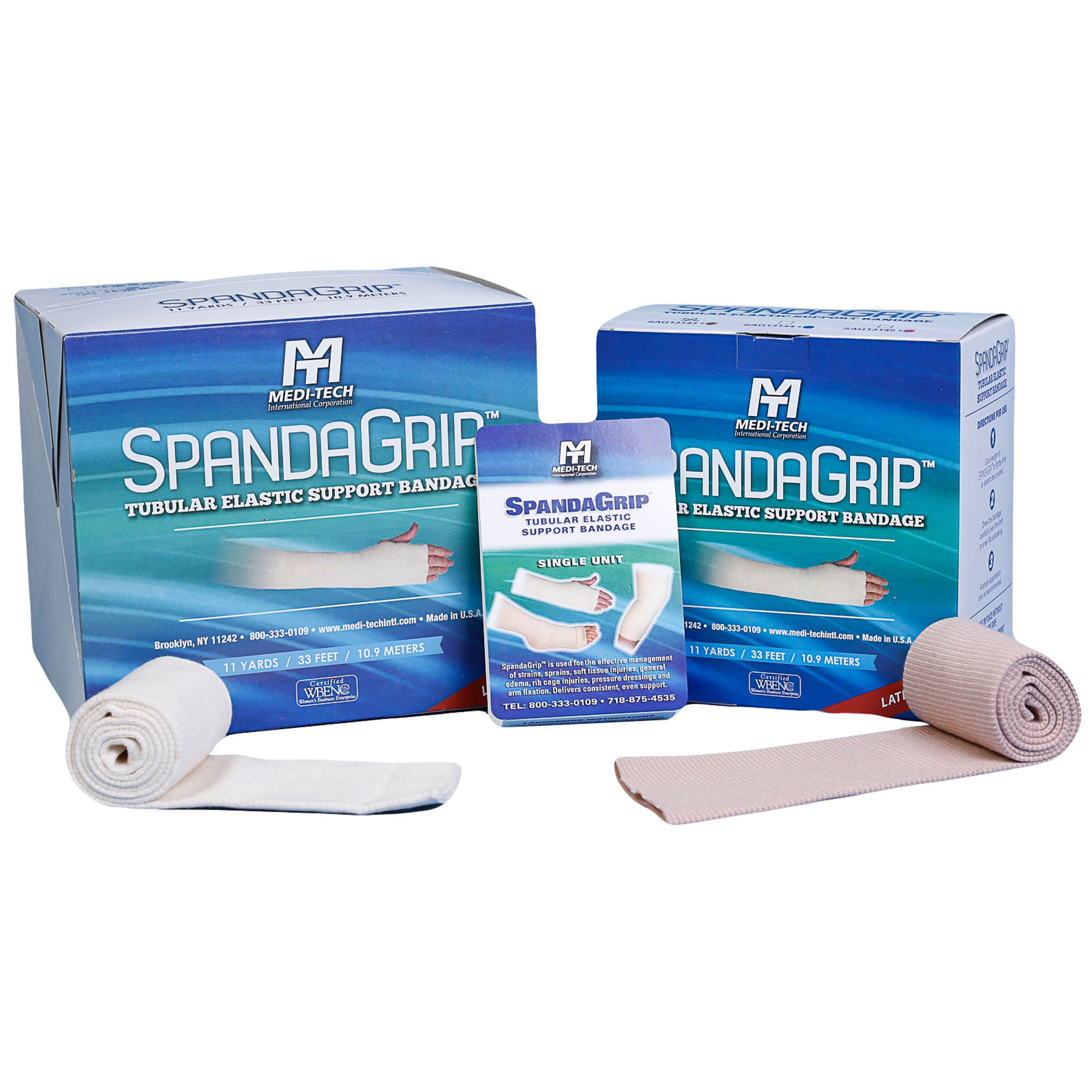 SpandaGrip™ Elastic Tubular Support Bandage, 3-1/2 Inch x 11 Yard