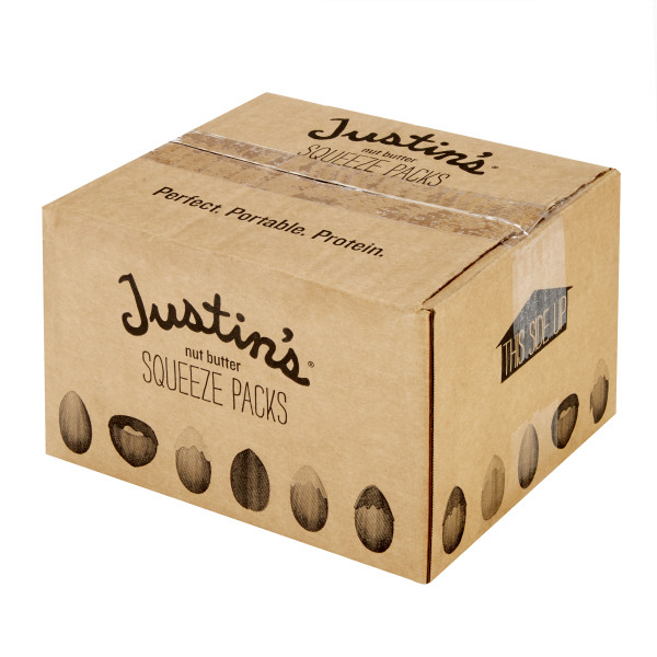 JUSTIN'S (r) Classic Peanut Butter 1.15 Squeeze Packs . C1RA - Front Right Closed Case (Hi Res)