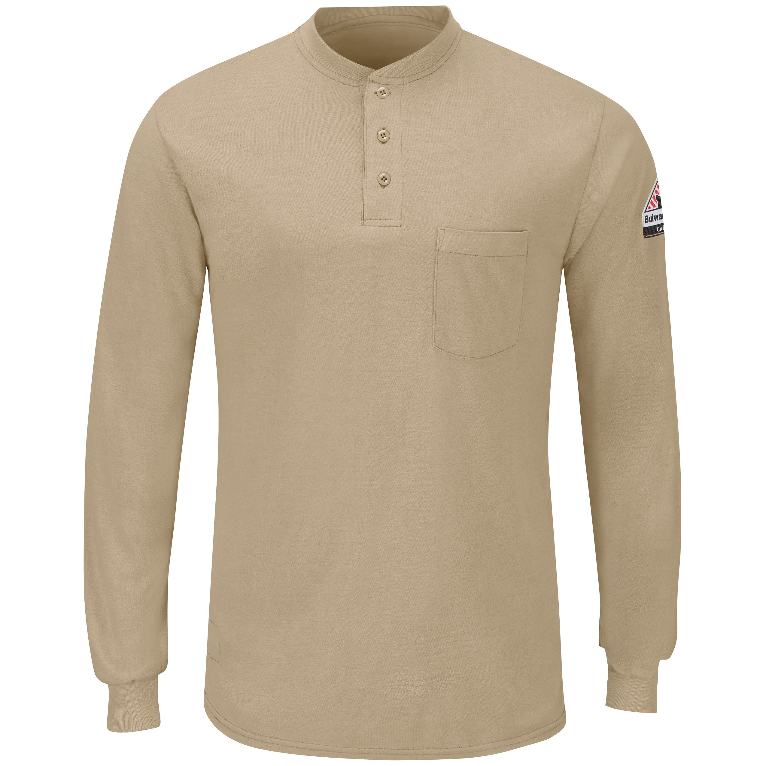 Men‘s Long Sleeve Lightweight Henley Shirt-Bulwark