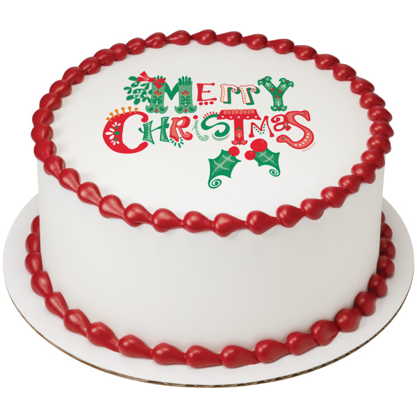 Merrymaking Merry Christmas PhotoCake® Edible Image®