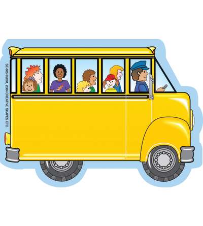 Creative Shapes Notepad, Bus with Kids, Mini
