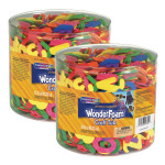 Creativity Street&reg; WonderFoam&reg; Craft Tub, Letters and Numbers, Assorted Sizes, 1/2 lb. Per Tub, 2 Tubs CK-4304-2