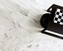 Epic Apuano 12x24 and Herringbone Mosaic Matte