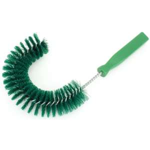 Carlisle, Sparta Spectrum, 11.5in, Color Coded Clean-In-Place Hook Brush, Polyester Bristles, Green
