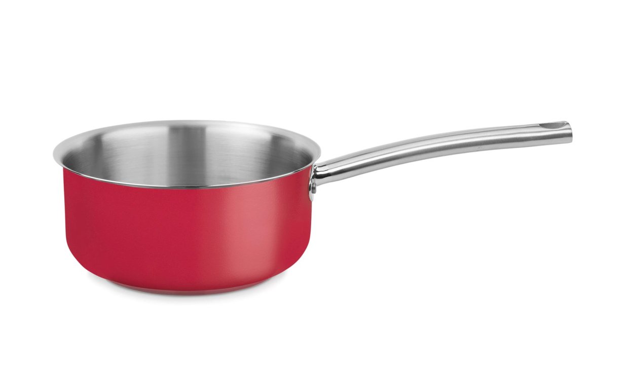 Cazo recto Cool Line de 16 centímetros de acero inoxidable 18/10 Rojo