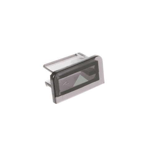 Refrigerator light up arrow button assembly