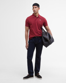 Sports Short-Sleeved Polo Shirt Biking Red