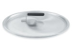 9 3/16-inch Wear-Ever® domed aluminum cover with satin finish and dipped handle
