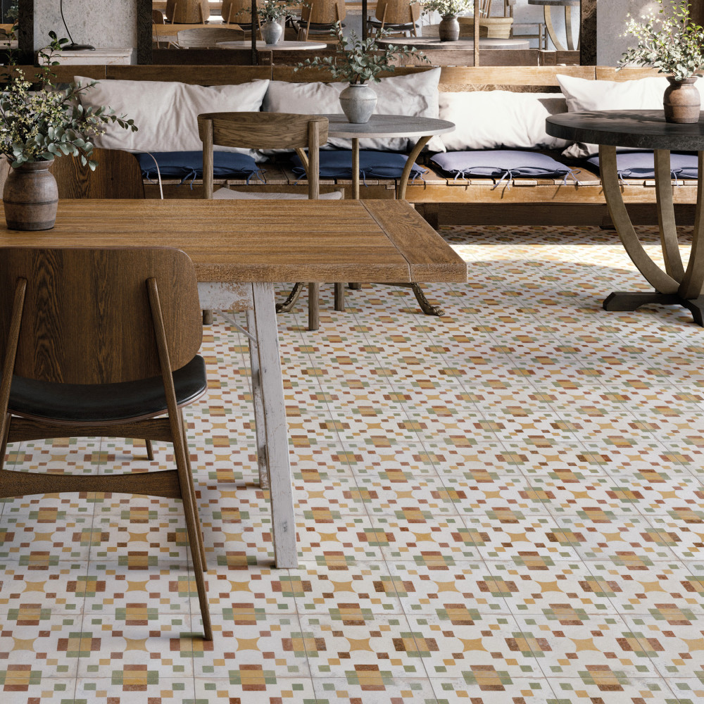 Kings Valentia Campanar 8-3/4 in. x 8-3/4 in. Porcelain Floor and Wall Tile