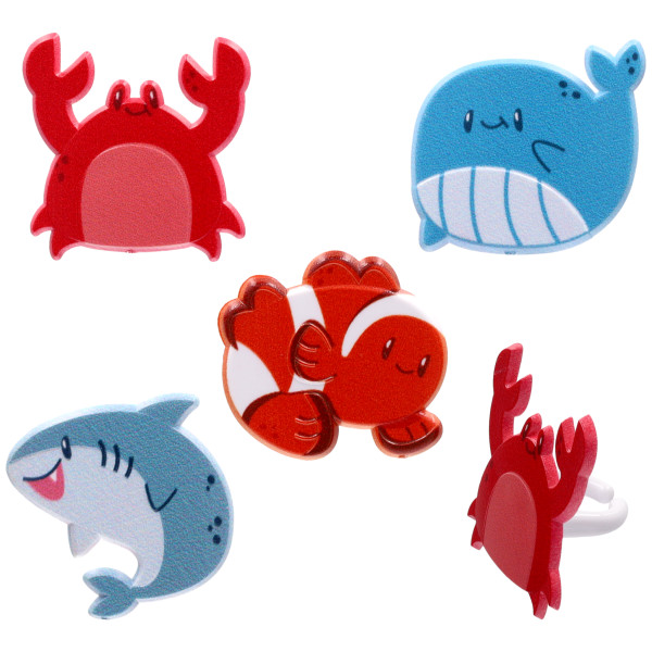Beach Buddies Cupcake Rings