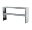 76-inch Servewell® stainless steel double-deck overshelf