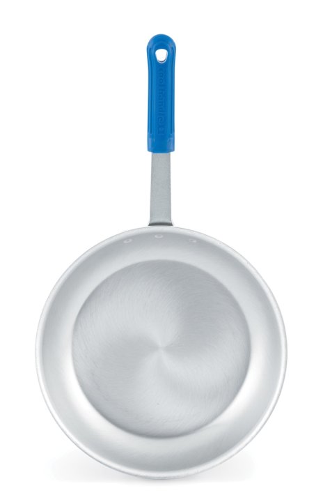 14-inch Wear-Ever® Ever-Smooth frying pan in natural finish with Cool Handle® rubber grip sleeve