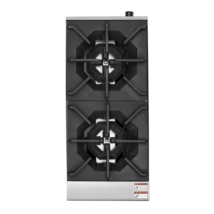 12-inch 2-burner countertop gas hot plate