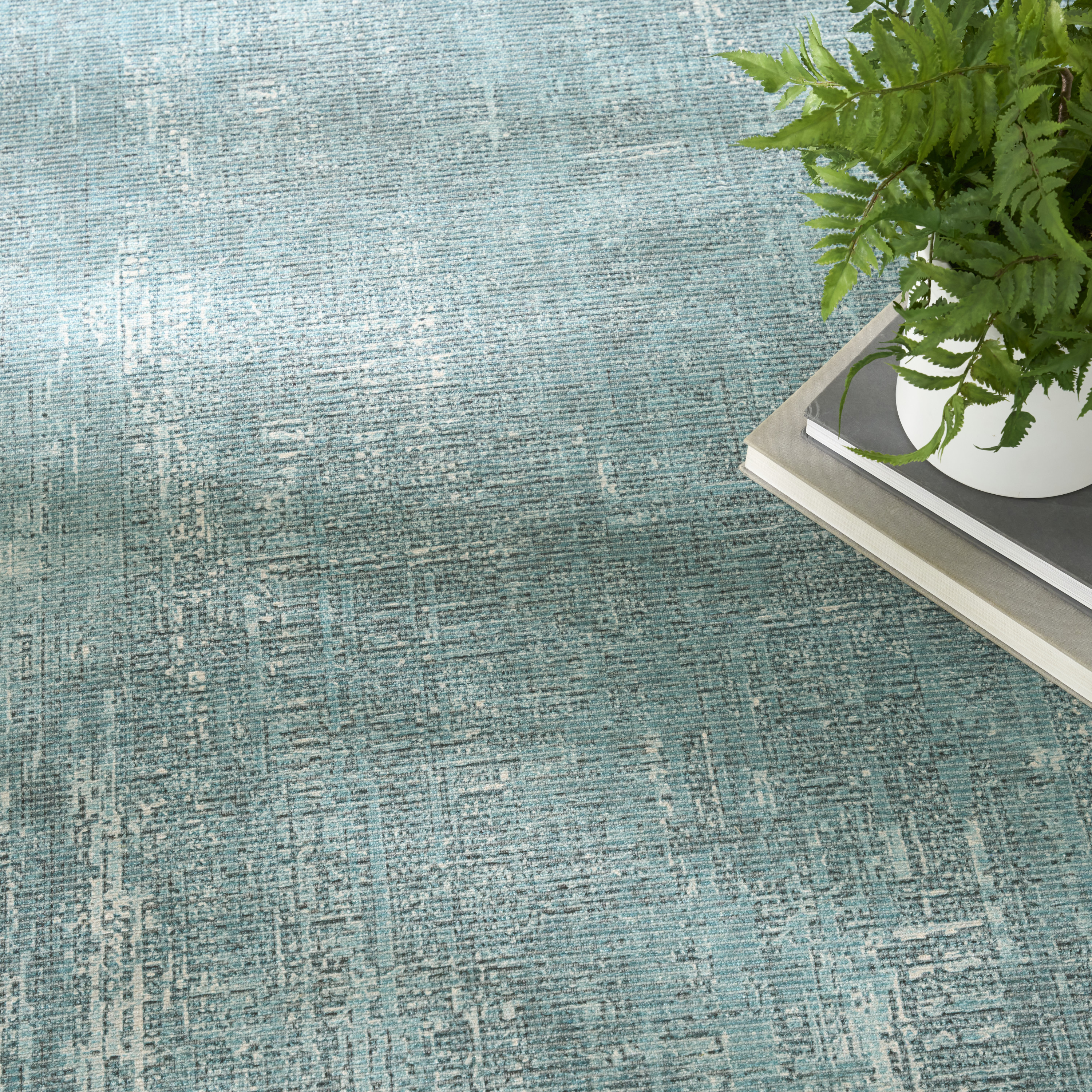 Nourison Botanical Washables 5' x 7' Green Modern Indoor Rug