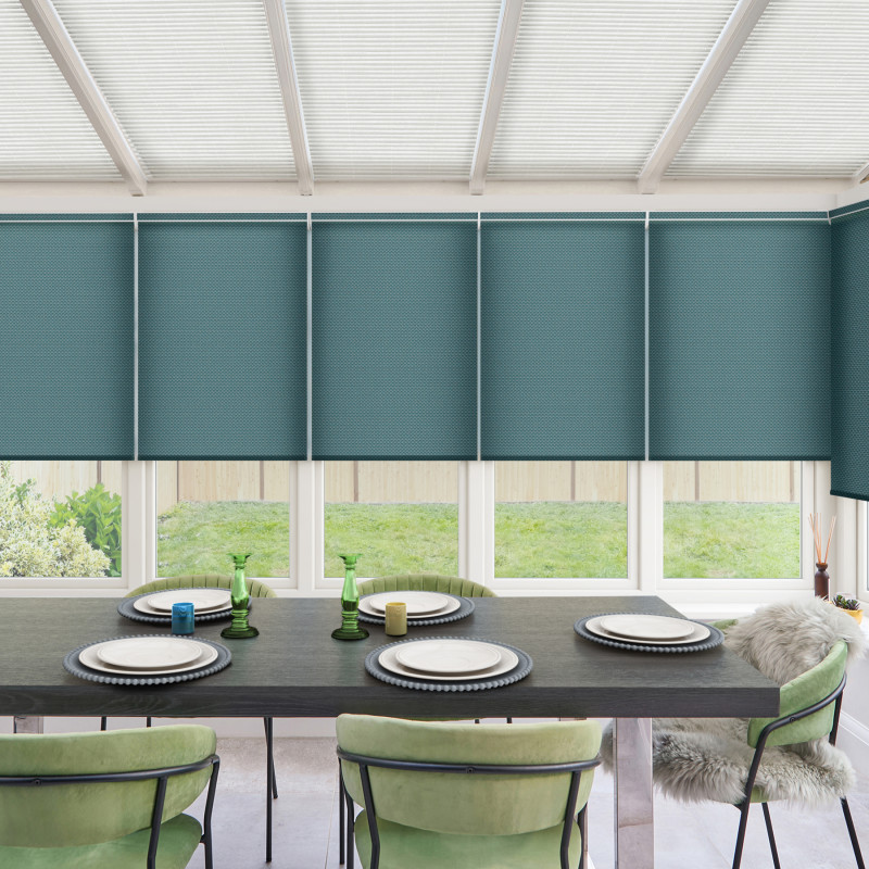 Baden Peacock Roller Blind