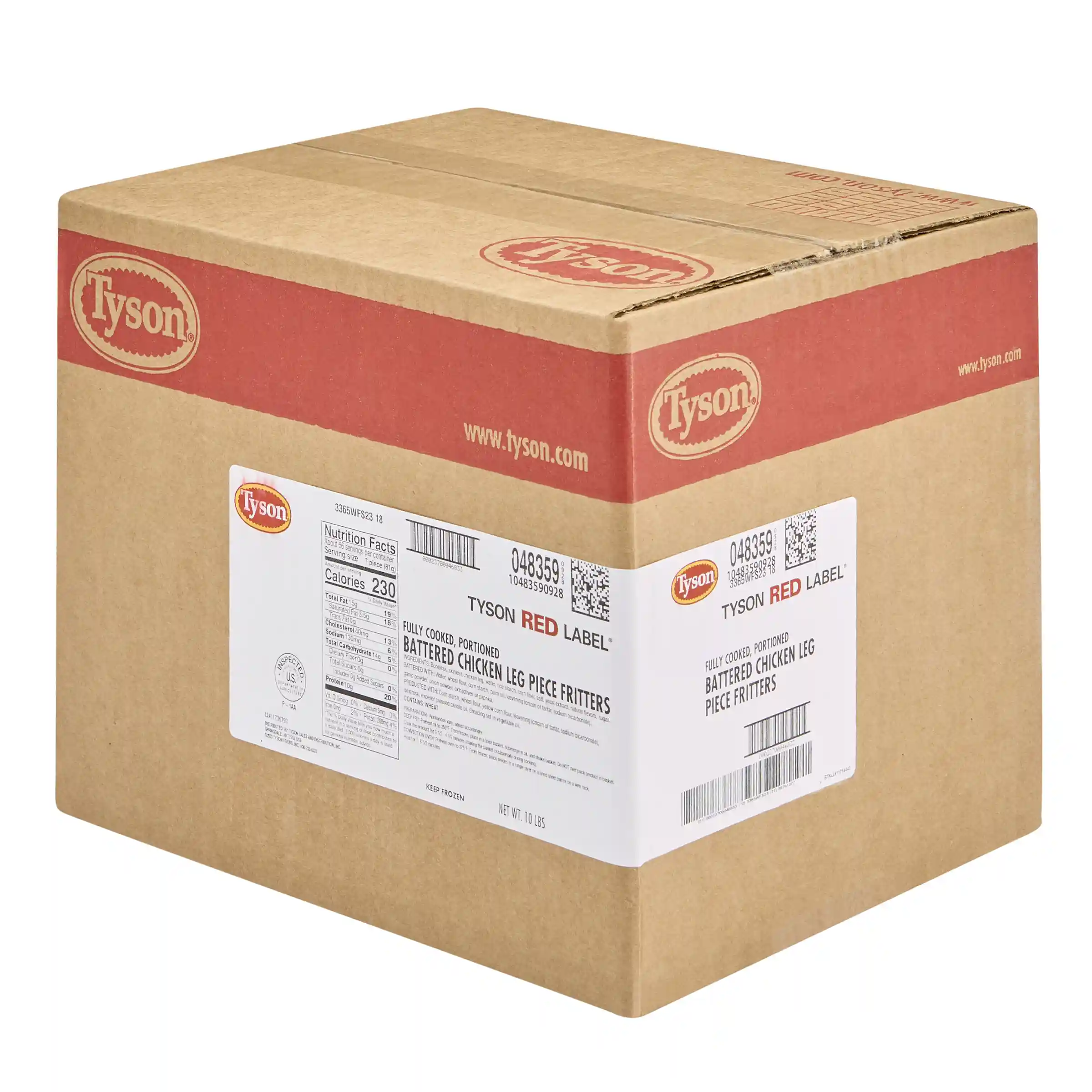 Tyson Red Label® Fully Cooked All Natural* Battered Leg Meat Pieces_image_5