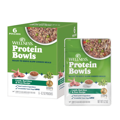 Wellness Protein Bowls Lamb, Red Rice & Peas Front packaging