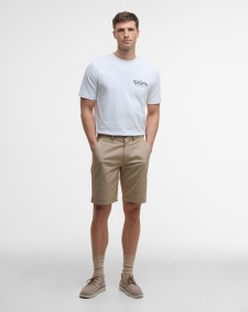 Lightweight Stretch Tailored Chino Shorts Washed Stone