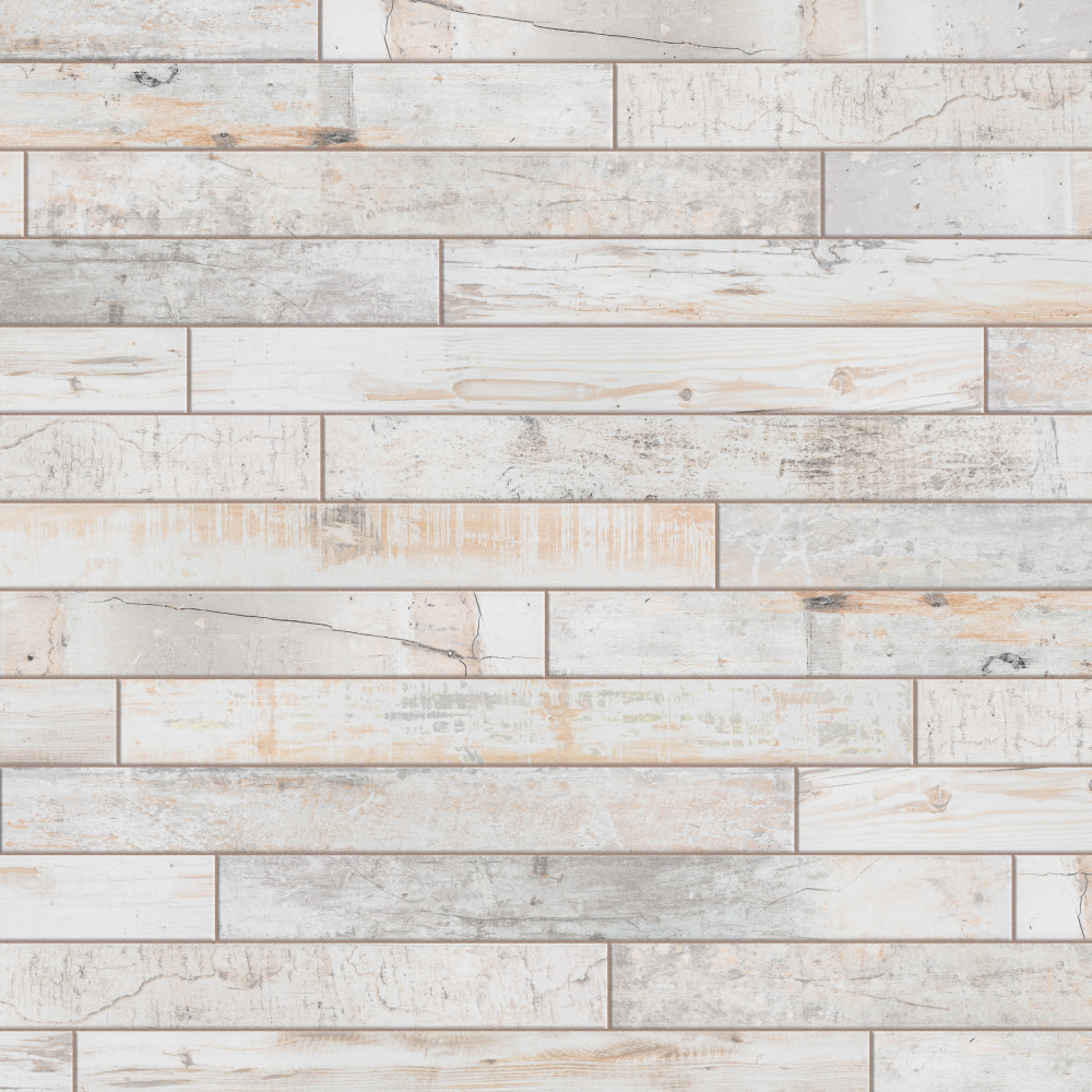 Melvin White 2-7/8 in. x 26-1/2 in. Porcelain Floor and Wall Tile
