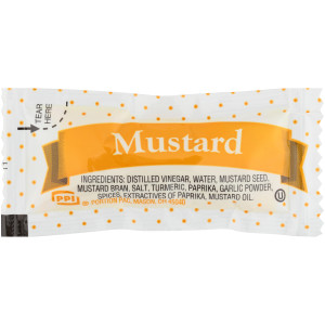 PPI Single Serve Mustard, 5.5 gr. Packets (Pack of 500) image