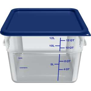 Carlisle, Squares Food Storage Container Lid 12 - 22 qt, Royal Blue, 6/Case