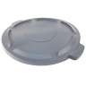 Impact, Gator, Round, Plastic, 44 gal, Gray, Receptacle Lid