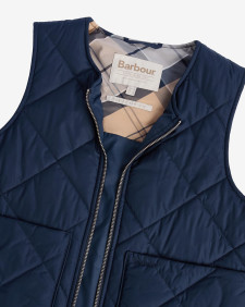 Shelby Gilet Navy/Sky Dress Tartan