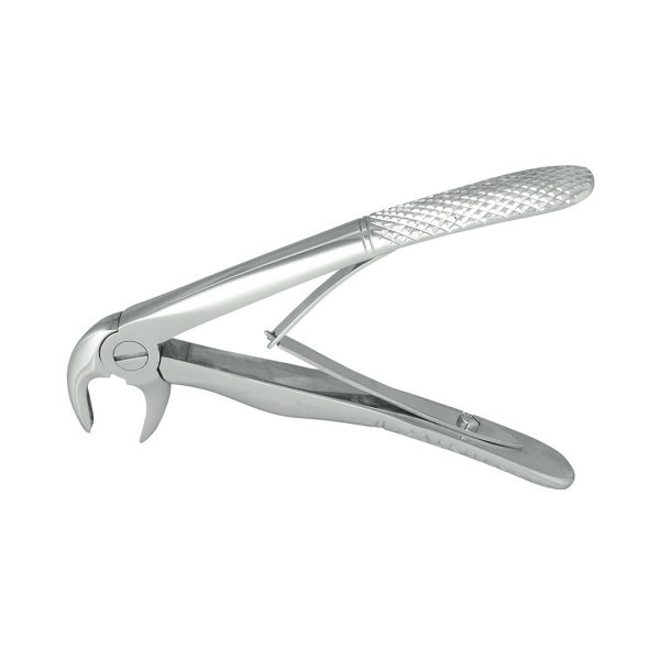 Nordent #7 Klein Pedo, Lower Root, Spring Handle Extraction Forcep, Serrated