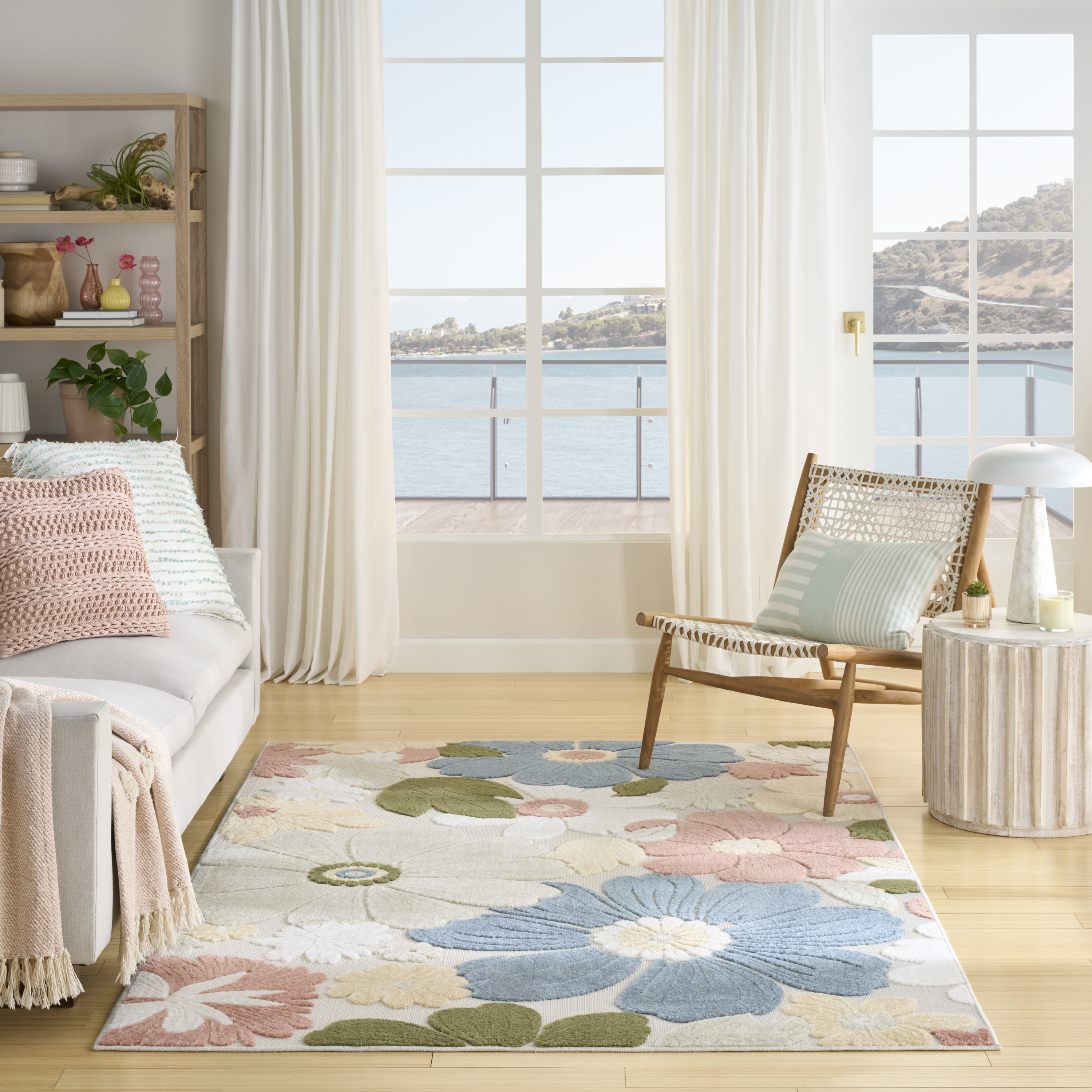 Nourison Aloha 5'3" x 7'5" Multicolor Modern Rug